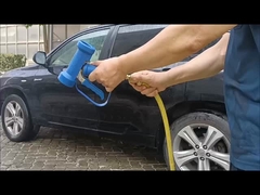 Arma de lavado industrial azul de latón con lazo de protección de seguridad para el uso en el lavado con agua caliente